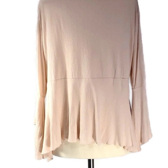 Lucky Brand Pink 3/4 Bell Sleeve Top! - Picture 3 of 6